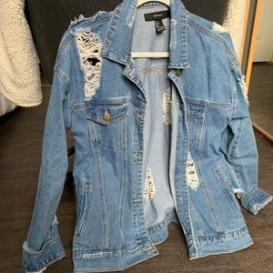 Distressed Denim Jacket